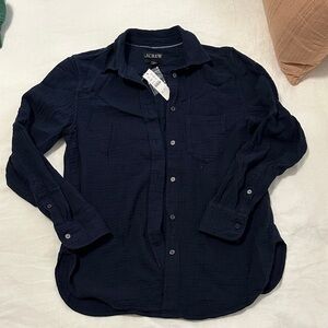 J. Crew Navy Button Down Shirt